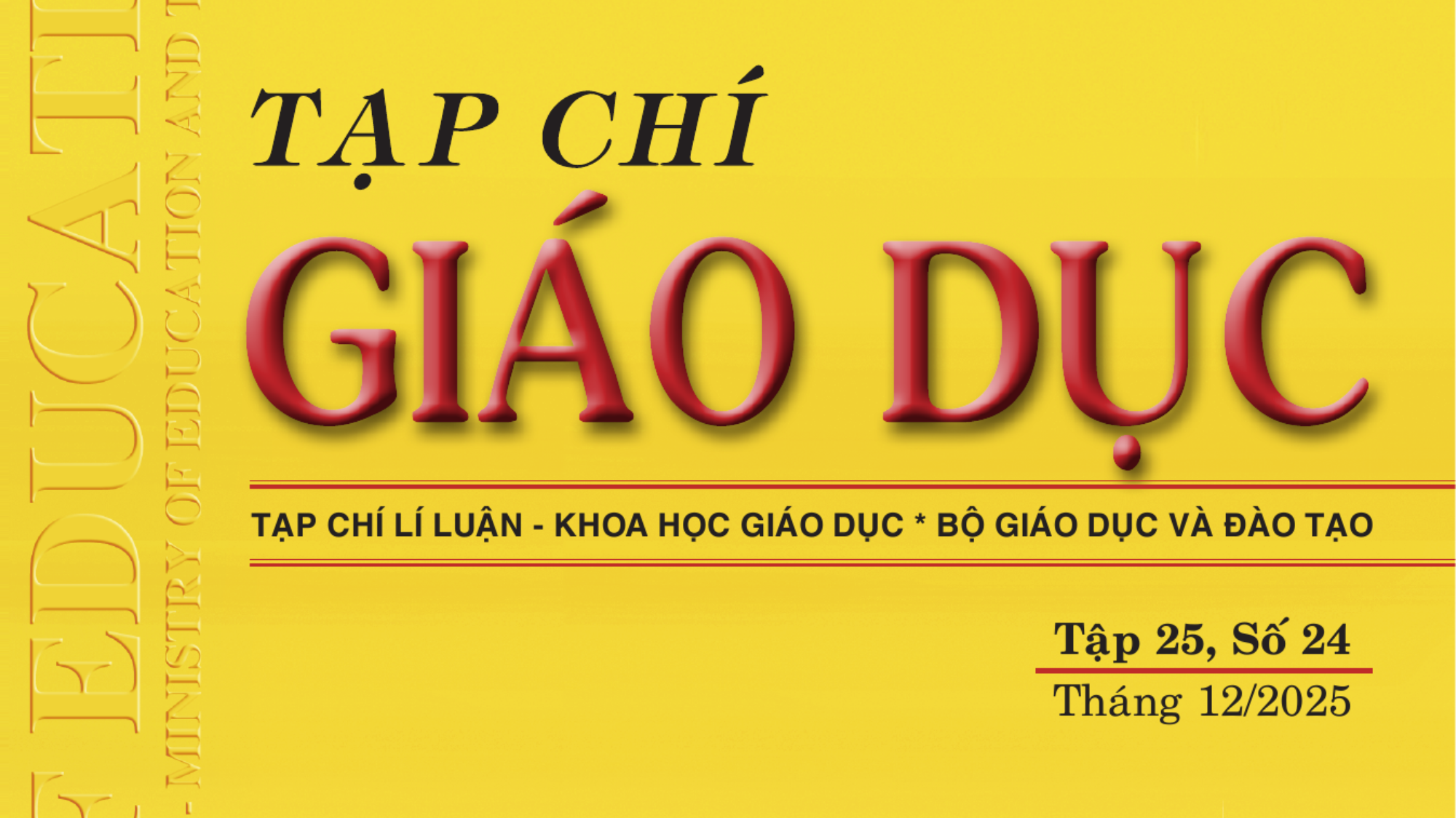 Tập 25, số 24 (tháng 12/2025)