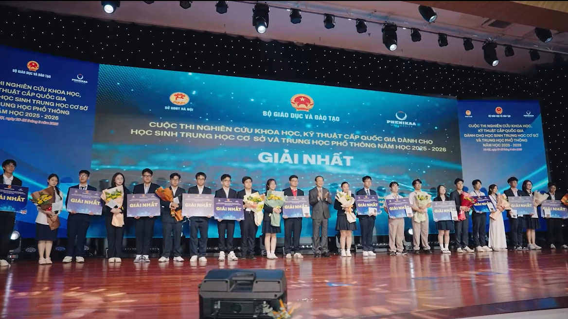 Dấu ấn Cuộc thi KHKT cấp quốc gia năm học 2025–2026.