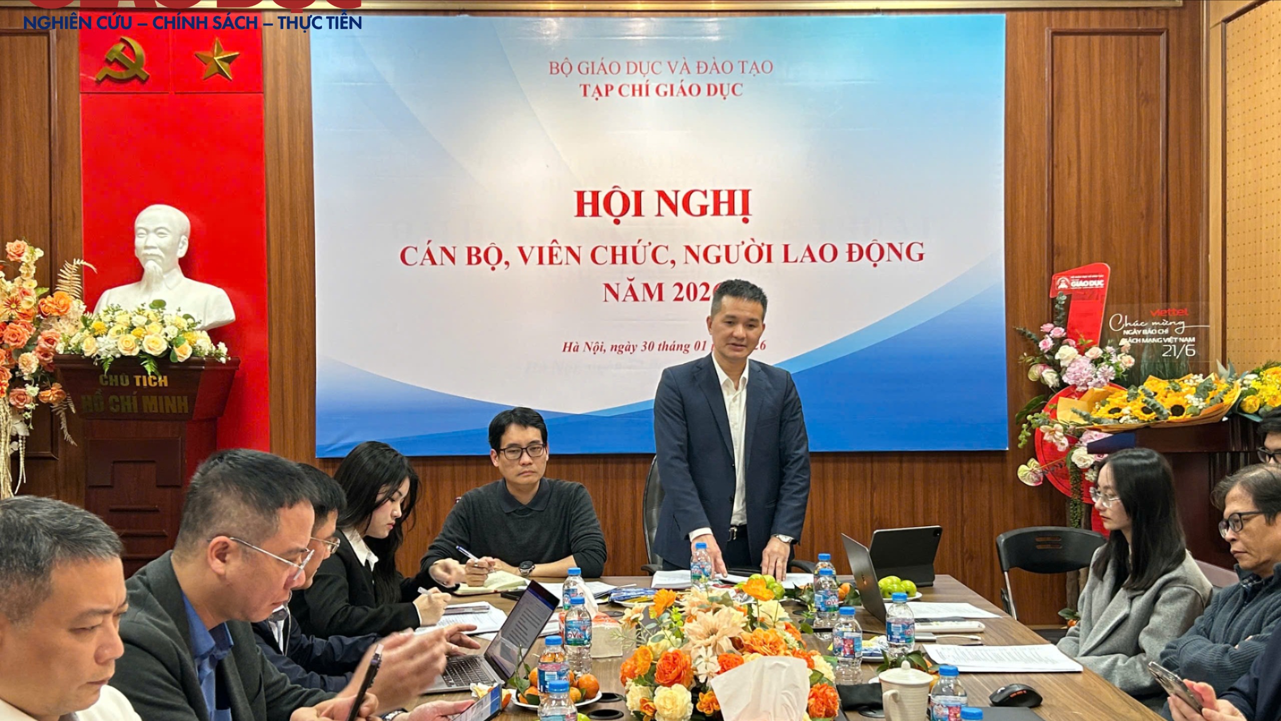 Tạp chí Giáo dục tổ chức Hội nghị cán bộ, viên chức và người lao động năm 2025; ký kết giao ước thi đua năm 2026