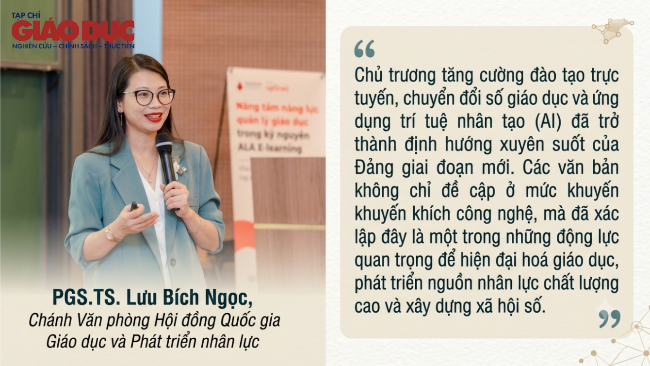 Hoàn thiện chính sách: Bệ phóng cho đào tạo trực tuyến và AI trong giáo dục