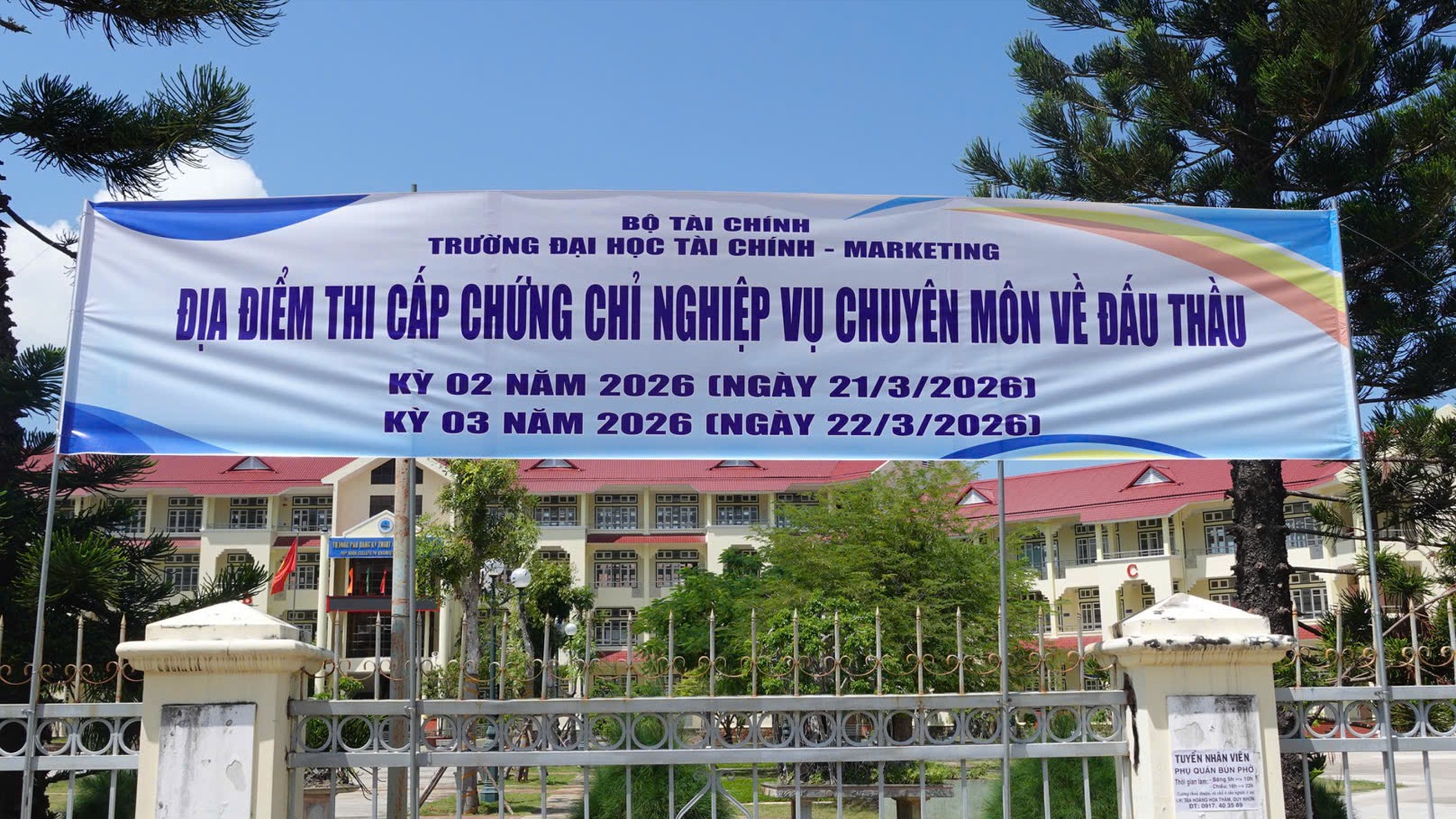 Trường Đại học Tài chính – Marketing tổ chức thành công Kỳ thi Nghiệp vụ chuyên môn đấu thầu tại Gia Lai