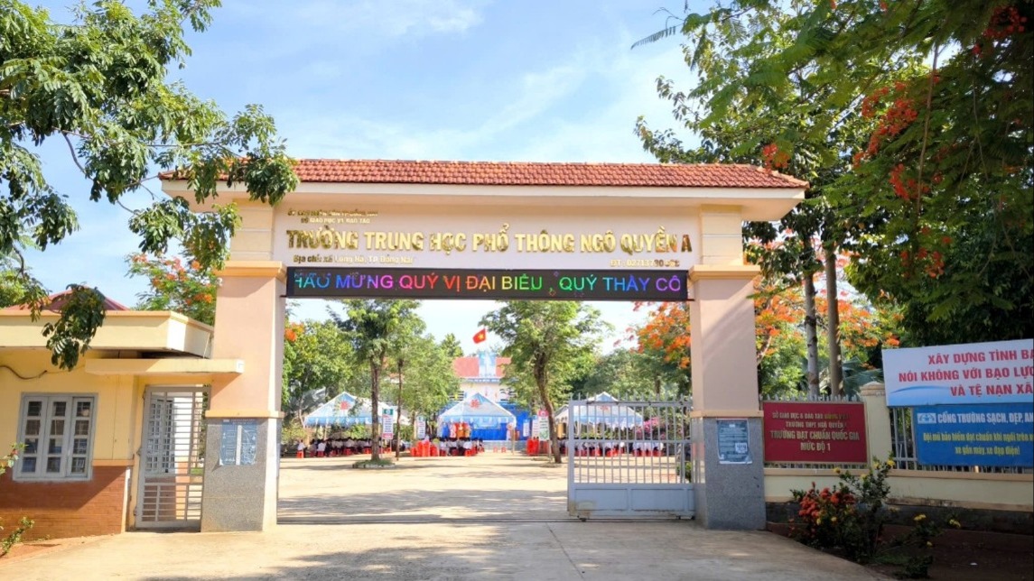 Trường THPT Ngô Quyền A và hành trình 15 năm bừng sáng tri thức vùng đất Long Hà, TP. Đồng Nai