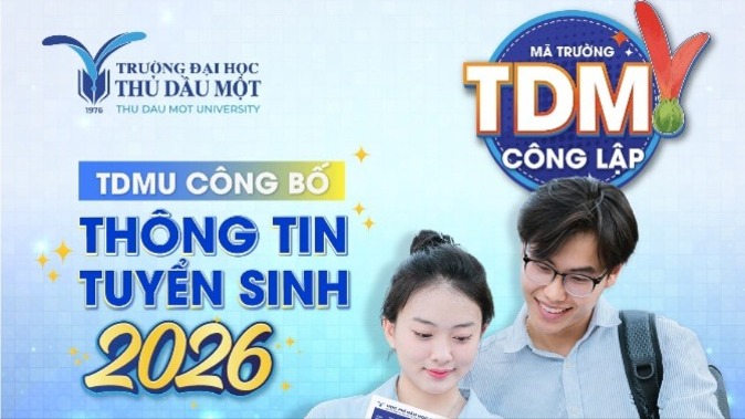 Trường Đại học Thủ Dầu Một thông báo tuyển sinh đại học chính quy năm 2026