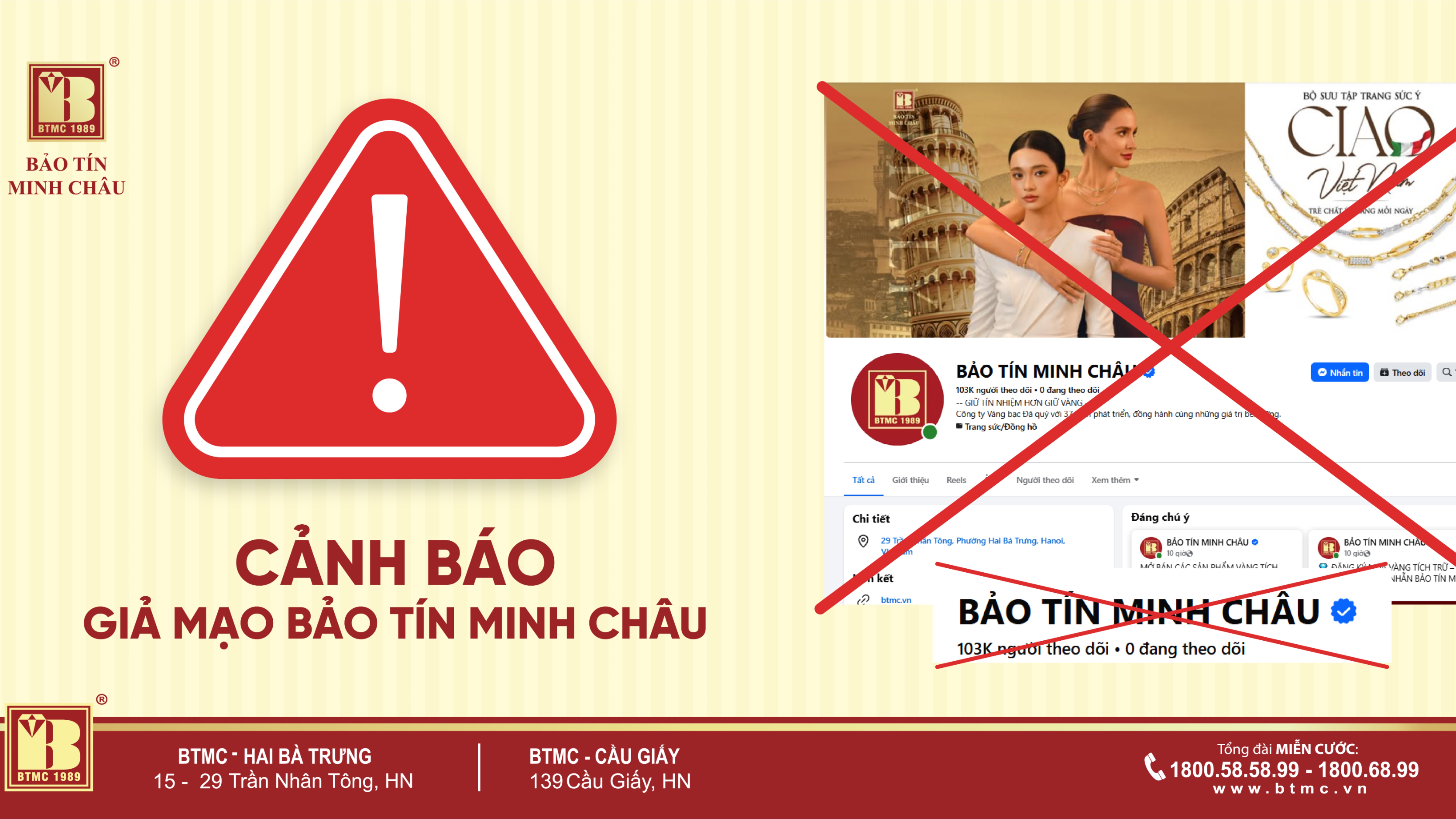 Cảnh báo fanpage giả mạo Bảo Tín Minh Châu: Chiêu trò lừa đảo ngày càng tinh vi, người dân cần đặc biệt cảnh giác