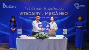 Hợp tác chiến lược giữa thương hiệu sữa Vitadairy và Mẹ&bé - Mẹ Cá Heo