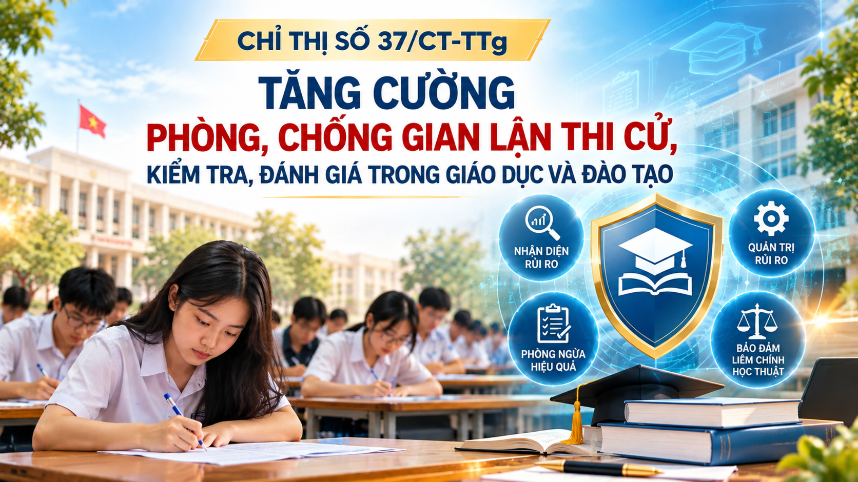 Việt Nam siết liêm chính thi cử, đặt thời hạn xử lý gian lận bằng AI - Yêu cầu mới của Chỉ thị 37/CT-TTg