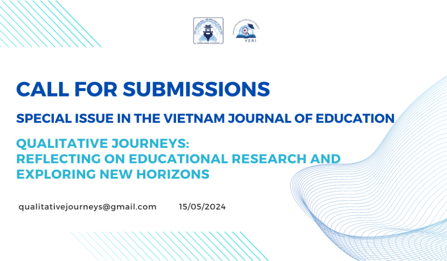 Thư mời viết bài cho Số Đặc biệt (tiếng Anh) trên Vietnam Journal of Education 2024